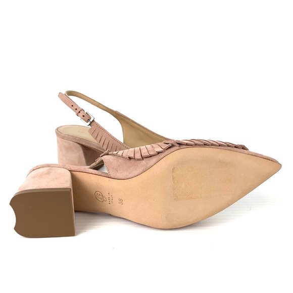 M. GEMI 'The Sagra' Fringe Slingback Pumps‎ w/ Dust Bag (NWOB) - Picture 5 of 12